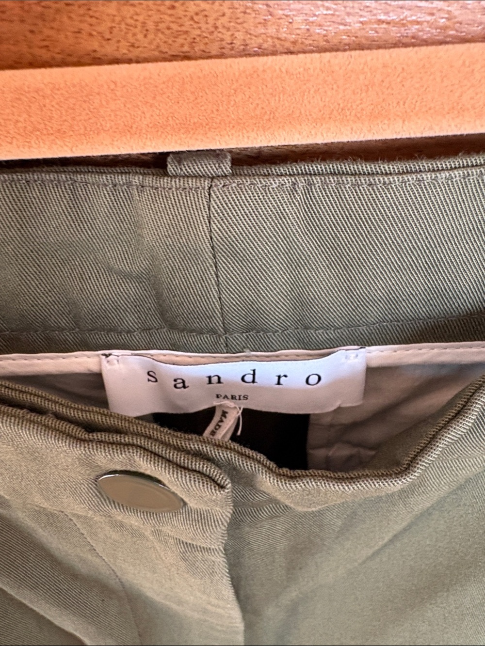 Sandro Paris Cotton Military Pants - Picture 3 of 6